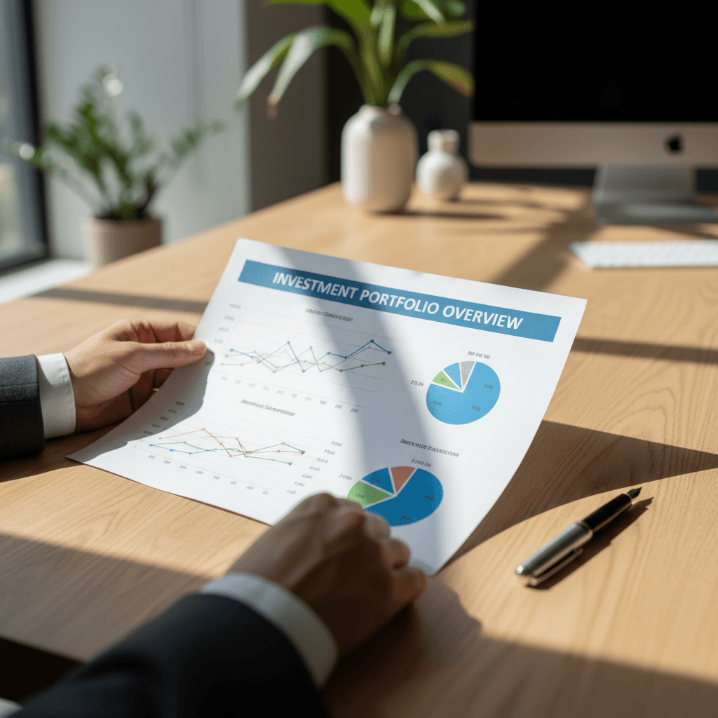 Financial advisor reviewing a cash flow report with a business owner in a Johannesburg office